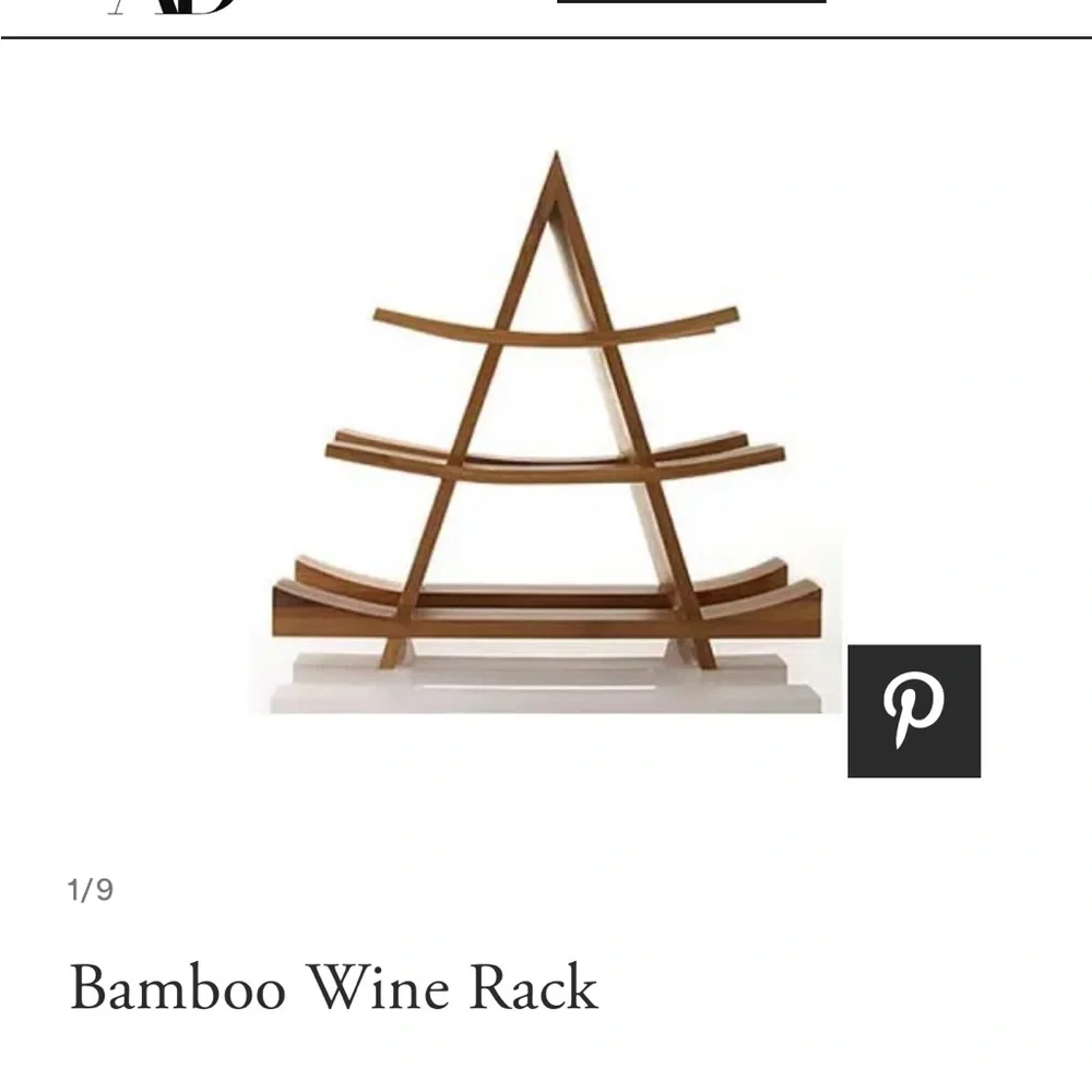 Modern Bamboo Wine rack - inspired by pagoda design